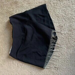 Zara Black Skort with Beaded Fringe – NWT Size S